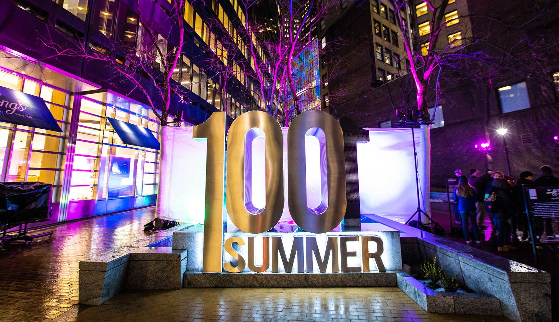 100 Summer Street Boston Monument Signage
