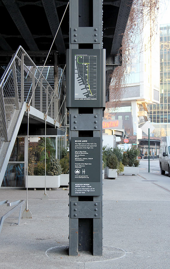 High Line Wayfinding Signage