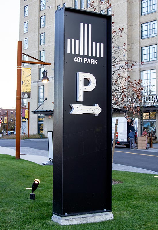 Landmark Center Parking Directional Wayfinding