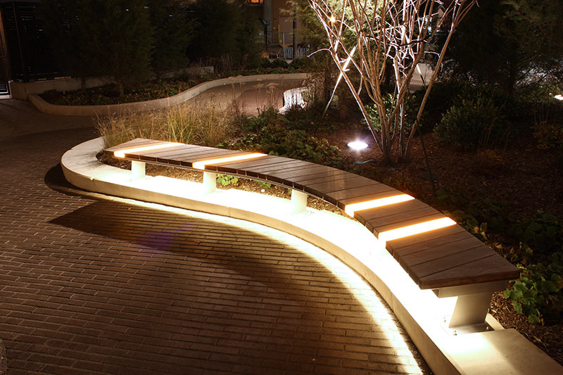 MassArt Exterior Illuminated Benches