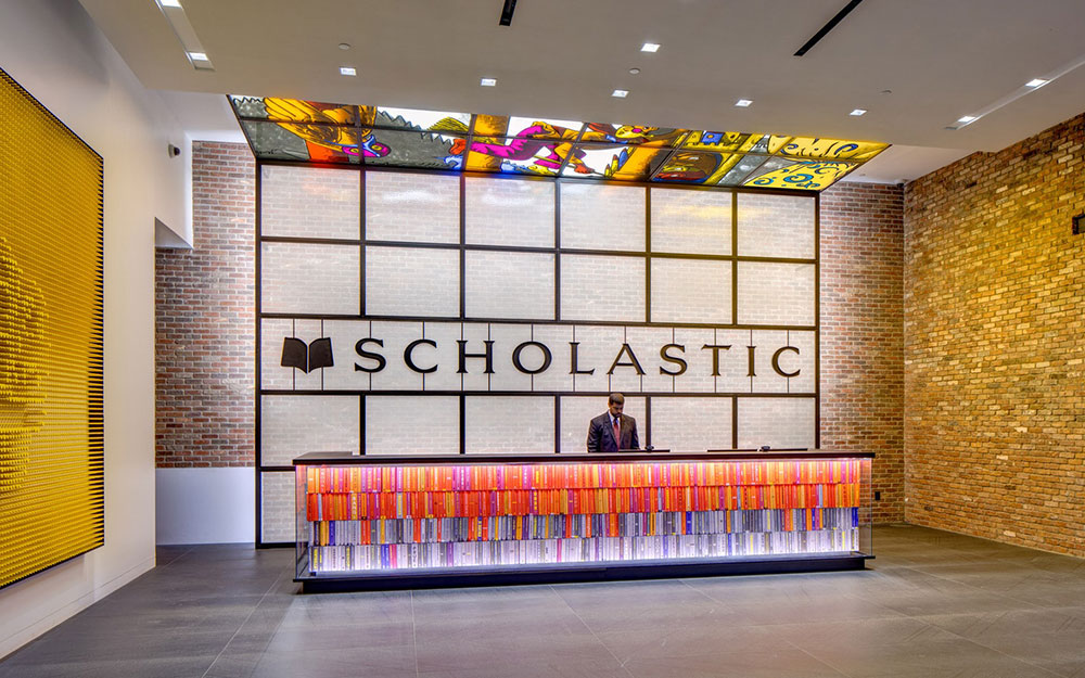 Scholastic HQ Lobby Graphics & Signage
