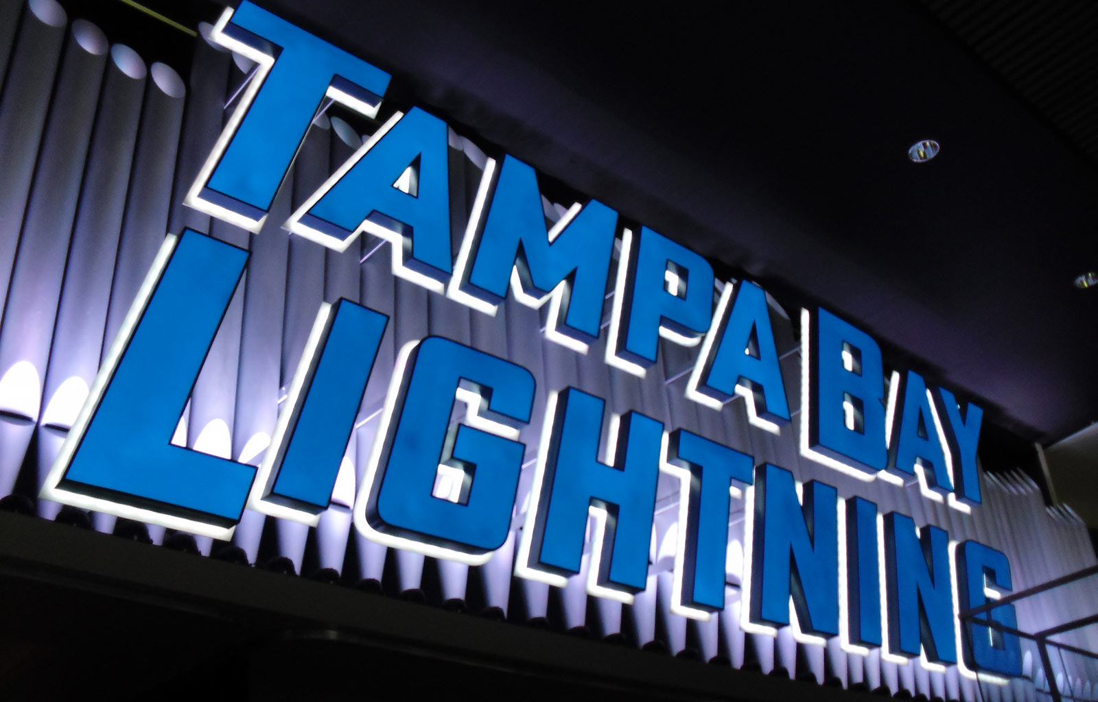 Tampa Bay Lightning Organ Signage