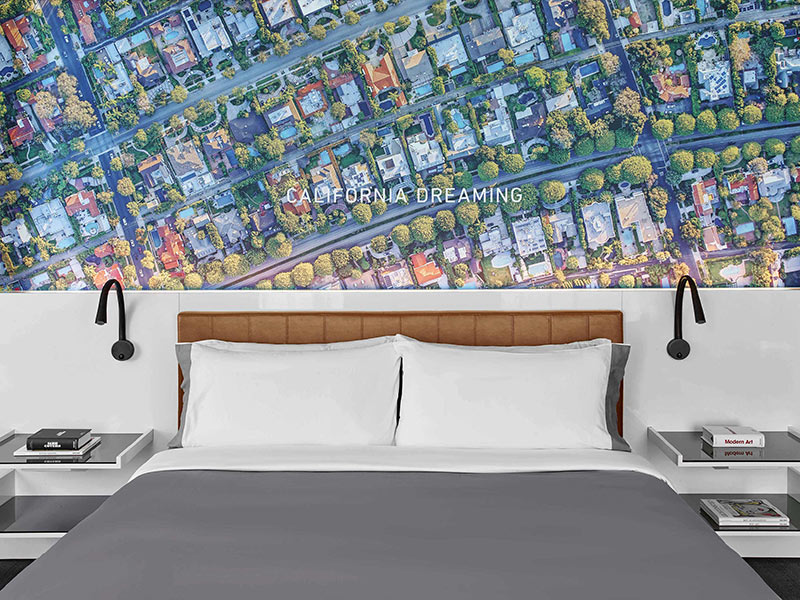 Wilshire Grand Center Hotel Room Wall Graphics